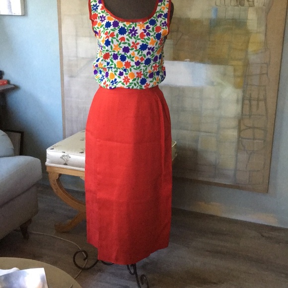 EUC Vtg Hermès Linen Wrap Skirt - Picture 2 of 8